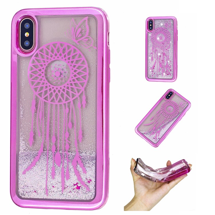 

Dynamic Quicksand Electroplating TPU Soft Case for iPhone XS / X 5.8 inch - Dreamcatcher