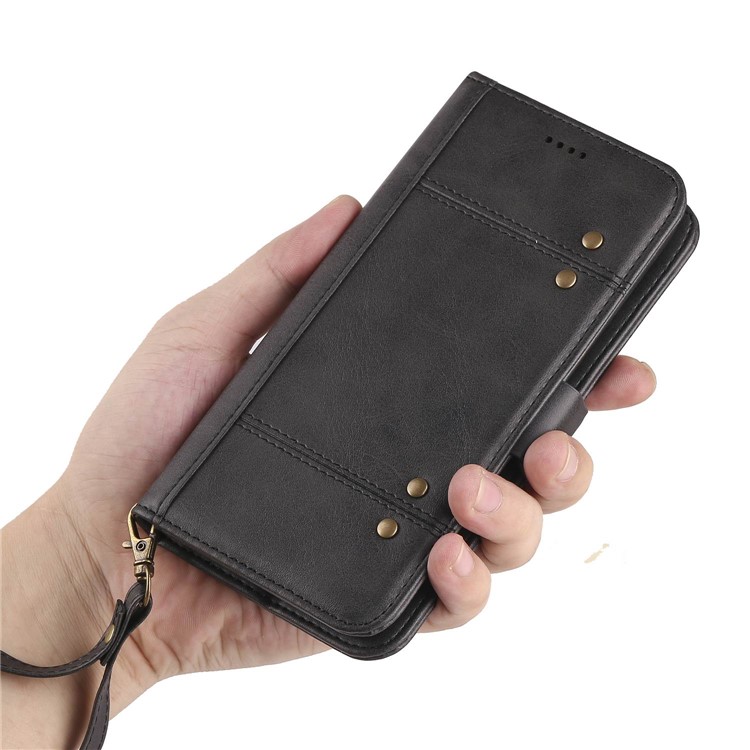 LC.IMEEKE Detachable 2-in-1 PU Leather Wallet Stand TPU Phone Case for iPhone 8 Plus/7 Plus 5.5 inch - Black-14