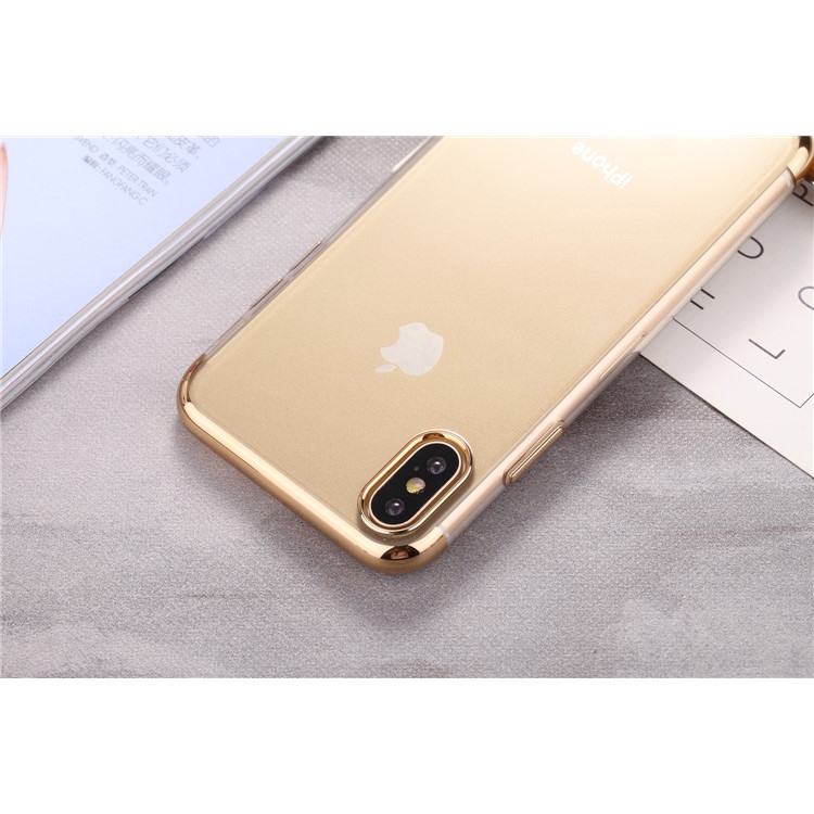 SULADA Кристально-прозрачное Покрытие TPU Чехол Для Iphone X (десять) 5,8 Дюйма - Золото-5