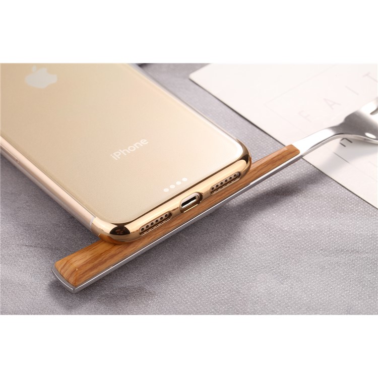 SULADA Кристально-прозрачное Покрытие TPU Чехол Для Iphone X (десять) 5,8 Дюйма - Золото-6