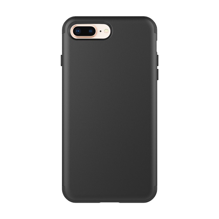 

360 Degree Full Protection PC + Silicone Hybrid Case for iPhone 8 Plus / 7 Plus - Black, iPhone 8 Plus 5.5 inch