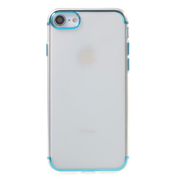 

For iPhone 8/7 4.7 inch electroplating Clear TPU Phone Case Accessory - Blue