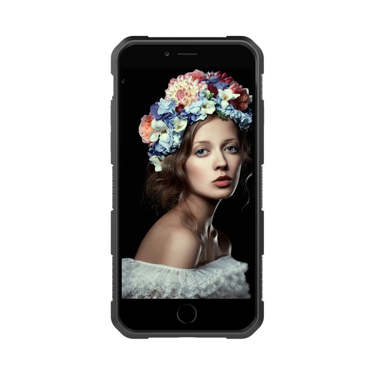 Anti-slip Shockproof PC + TPU Combo Case for iPhone 8 / 7 4.7 inch - Black-2