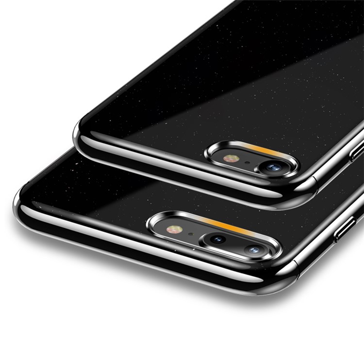 USAMS Glitter Star Series 3-in-1 Plastic Electroplating Case for iPhone 8 Plus / 7 Plus 5.5 inch - Black-5