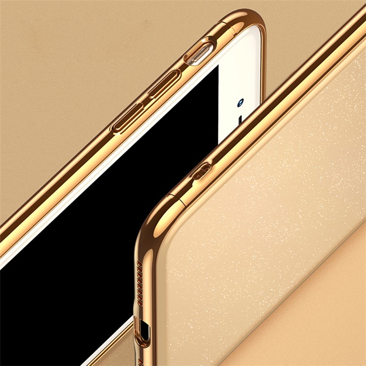 USAMS Glitter Star Series 3-em-1 Cobertura de galvanoplastia de plástico para iPhone 8 Plus / 7 Plus 5.5 inch - ouro-2