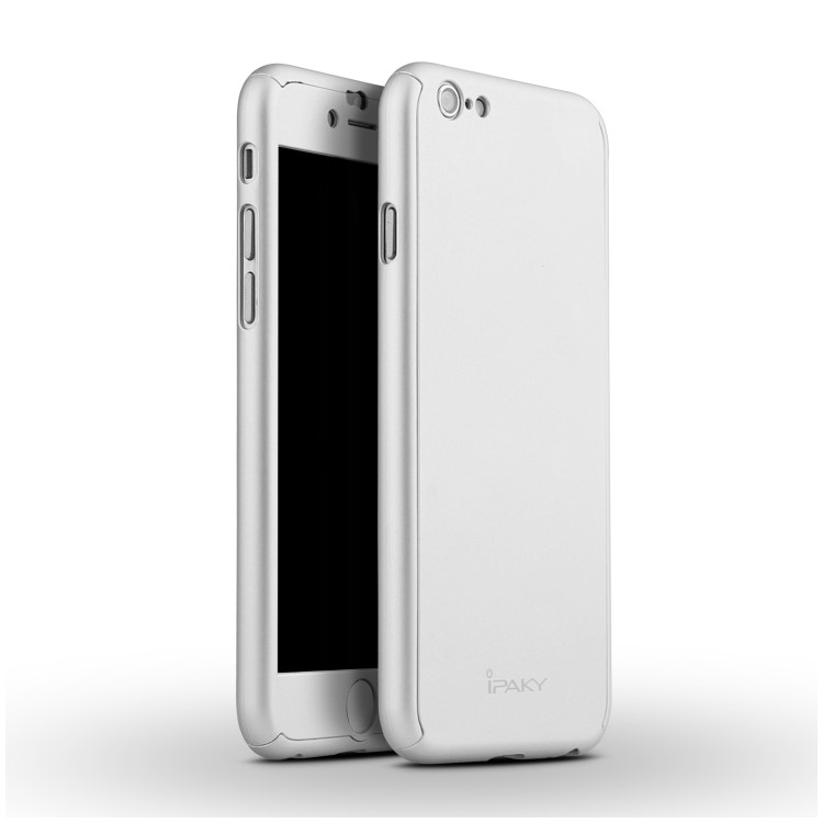 

IPAKY Full Protection Case PC Hard Cover for iPhone 6 Plus - Silver, iPhone 6 Plus