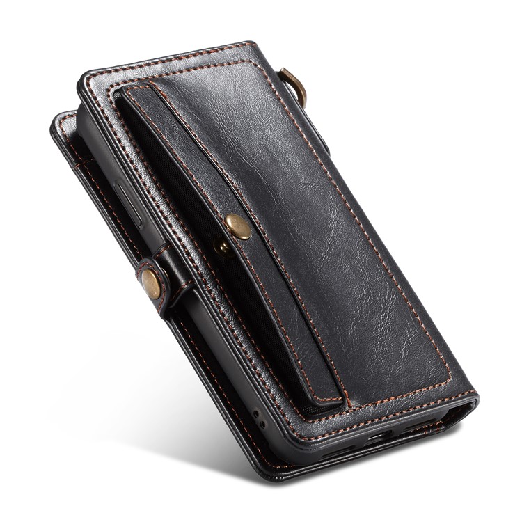 CASEME Estojo De Couro Destacável 2-em-1 Para Carteira De Couro Para Iphone X / 10 5.8 Polegadas - Preto-16