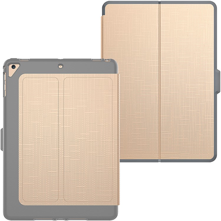Искусственная Кожа Стенд Смарт-чехол Планшет Для IPad 9.7-дюймовый(2017) - Золото-2