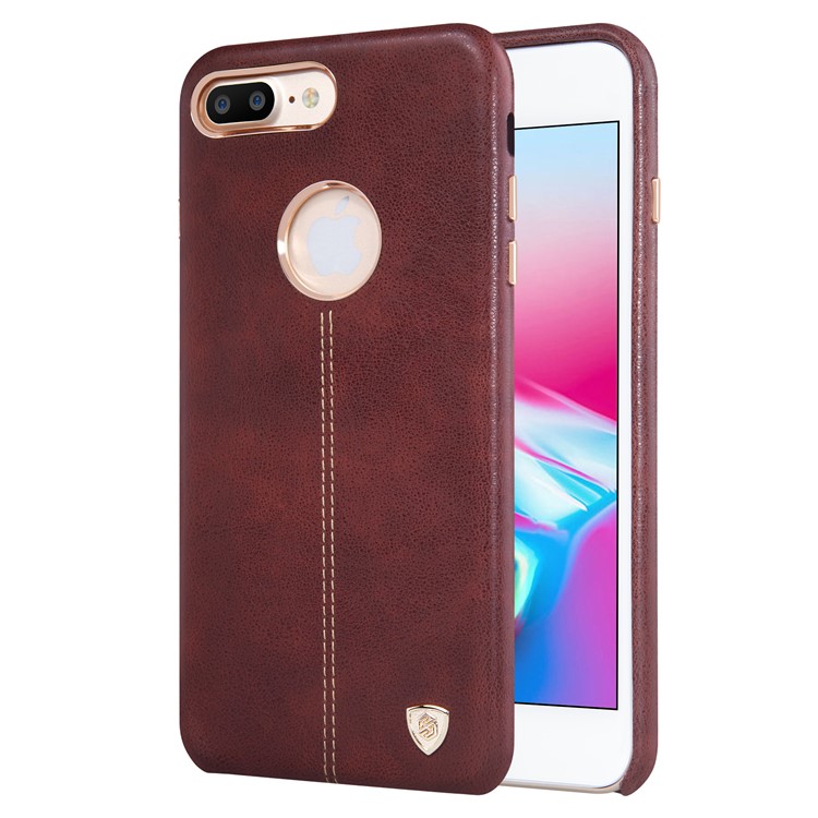 

NILLKIN Englon PU Кожаный Чехол Для ПК С Жестким Корпусом Для Iphone 8 Плюс 5,5 Дюйма - Коричневый