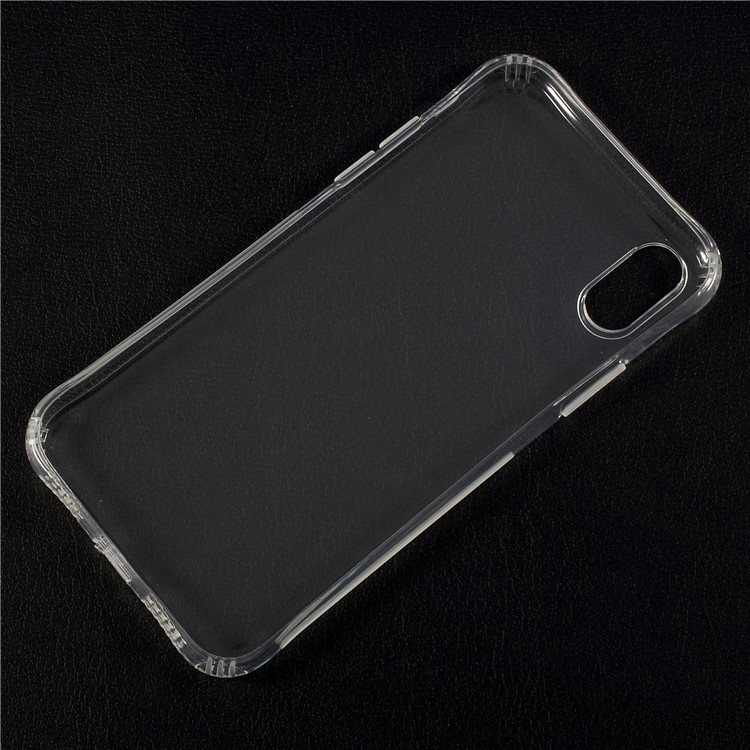Cas De Téléphone Portable Transparent De TPU De Baisse-chute Pour L'iphone X / Ten 5,8 Pouces - Transparent-5
