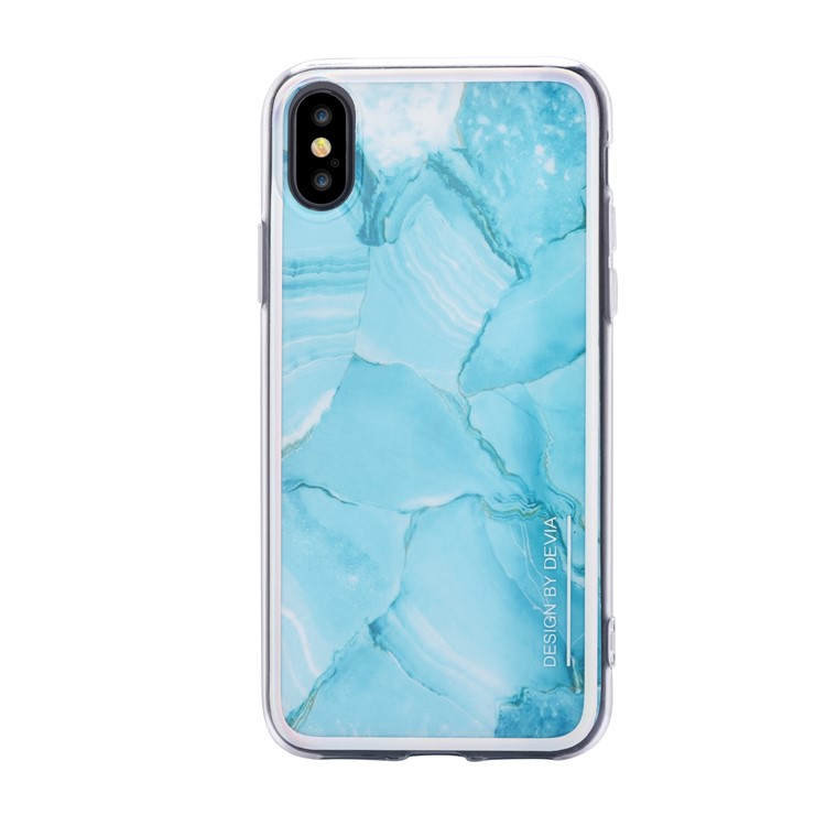 

DEVIA Landscape Pattern PC + TPU Hybrid Back Case for iPhone X/10 - Green