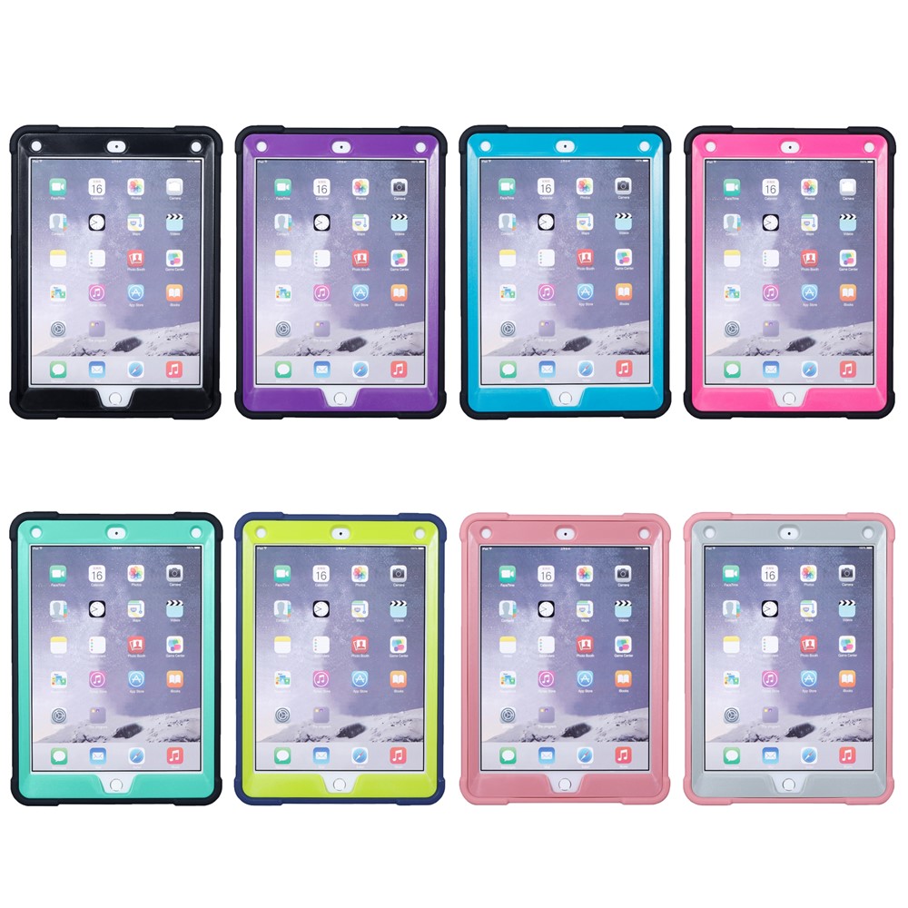 Броня Защитник Подставки ПК Силиконовый Гибридный Чехол Для IPad 9,7-дюймовый(2017) - черный-10