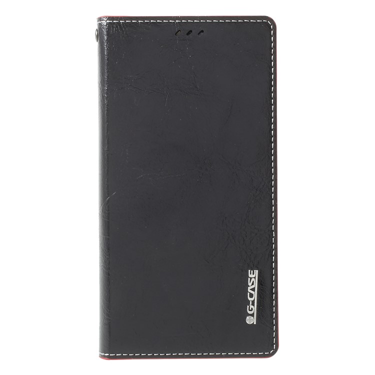 G-CASE Celebrity Series Wallet Leather Mobile Cover for iPhone X 5.8-inch - Black-3