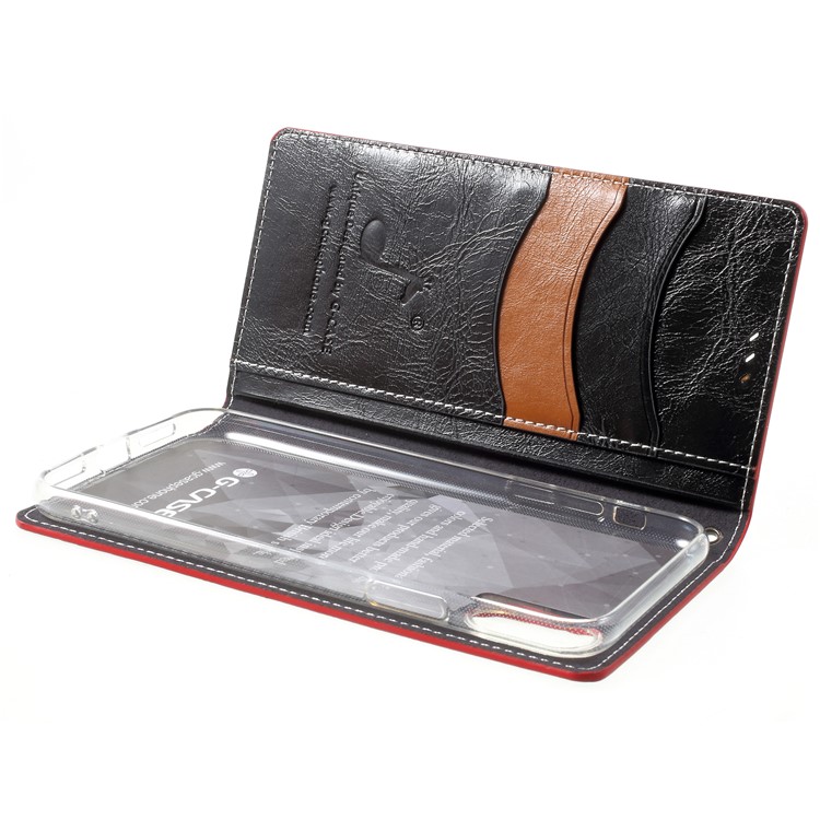G-CASE Celebrity Series Wallet Leather Mobile Cover for iPhone X 5.8-inch - Black-8