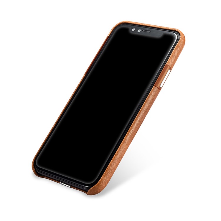 ICARER Embossed Totem Pattern Genuine Leather Coated PC Hard Case for iPhone X/10 - Mural-5