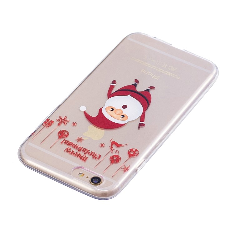 Christmas Pattern Printing TPU Jelly Case for 6s/6 - Merry Christmas and Santa-3