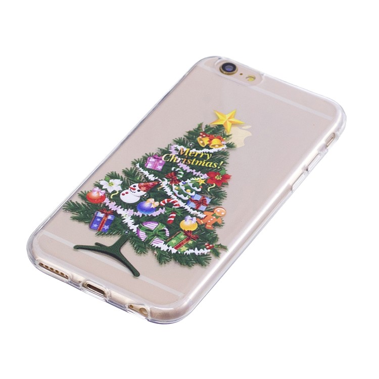 Christmas Pattern Printing TPU Mobile Phone Cover for 6s/6 - Colorful Christmas Tree-2