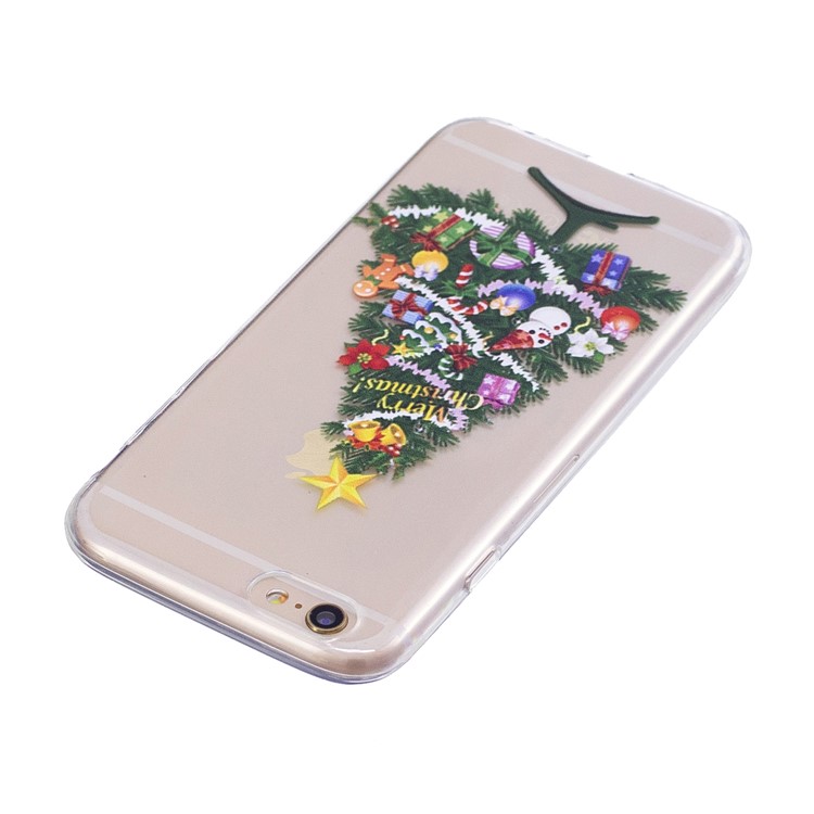 Christmas Pattern Printing TPU Mobile Phone Cover for 6s/6 - Colorful Christmas Tree-3