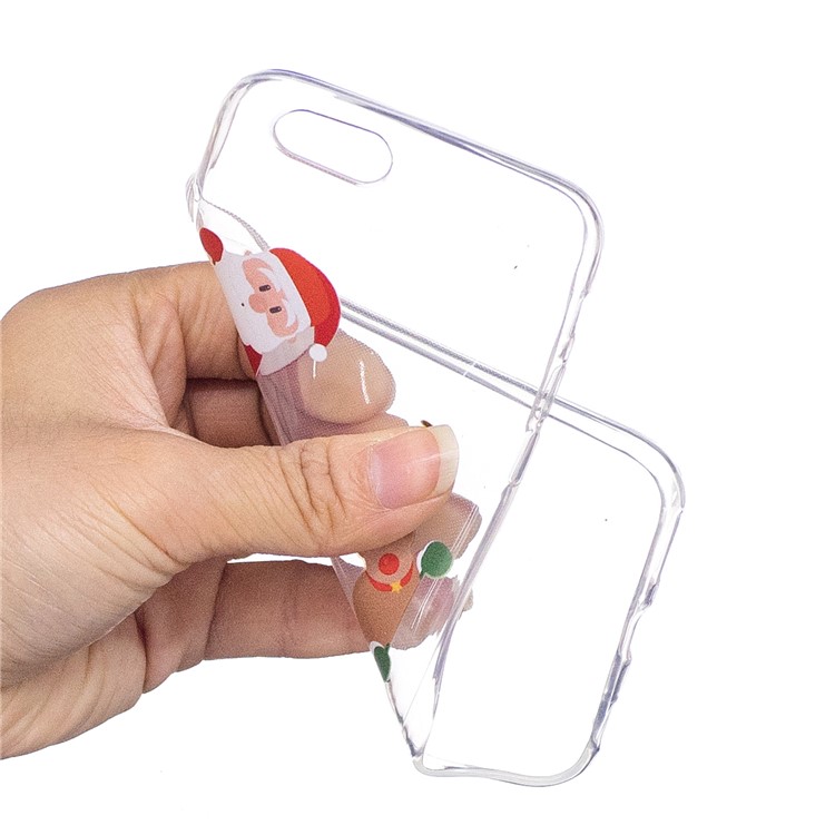 Christmas Pattern Printing TPU Protective Back Shell for 6s/6 - Santa Claus and Reindeer-4