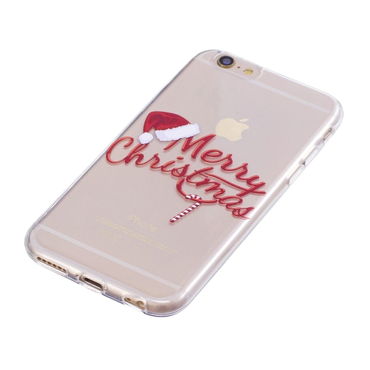 Christmas Pattern Printing TPU Protection Phone Case for 6s/6 - Merry Christmas-2