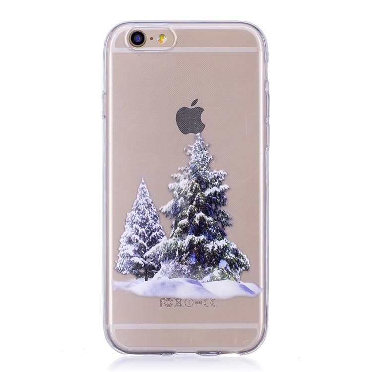 Christmas Pattern Printing TPU Back Case Cover for 6s/6 - Christmas Trees-1