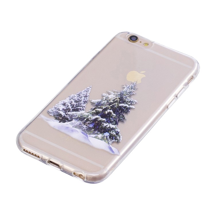 Christmas Pattern Printing TPU Back Case Cover for 6s/6 - Christmas Trees-2