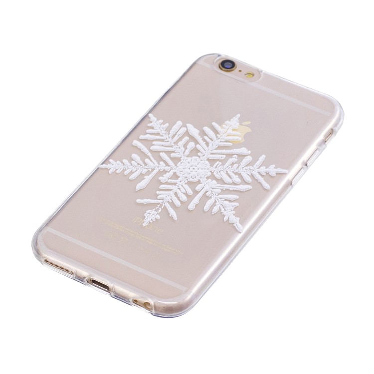 Christmas Pattern Printing Soft TPU Shell Case for 6s/6 - Snowflake-2
