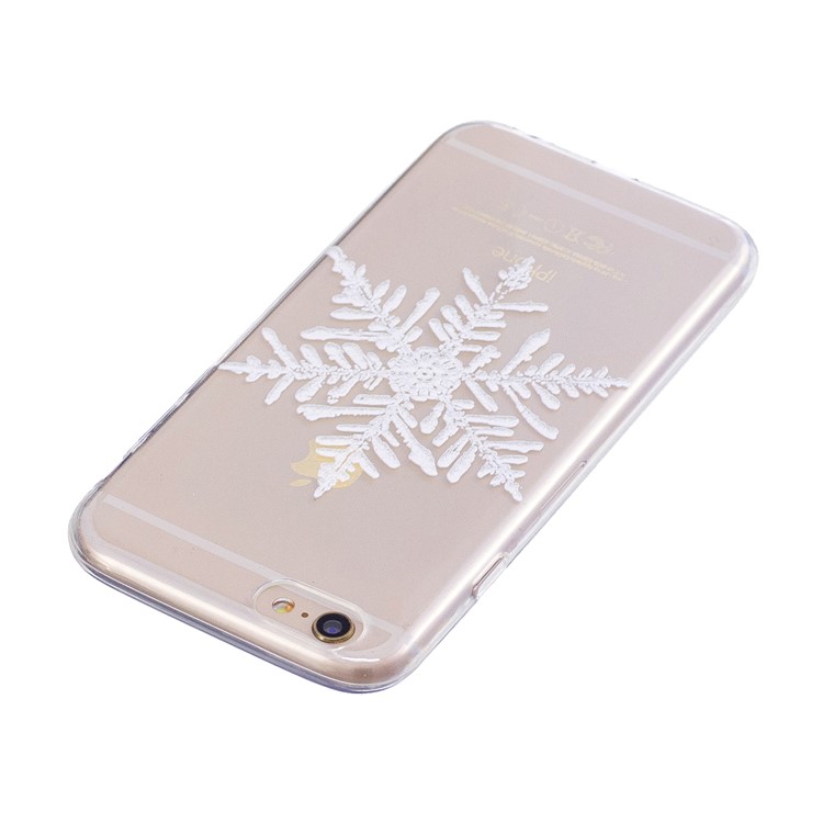 Christmas Pattern Printing Soft TPU Shell Case for 6s/6 - Snowflake-3