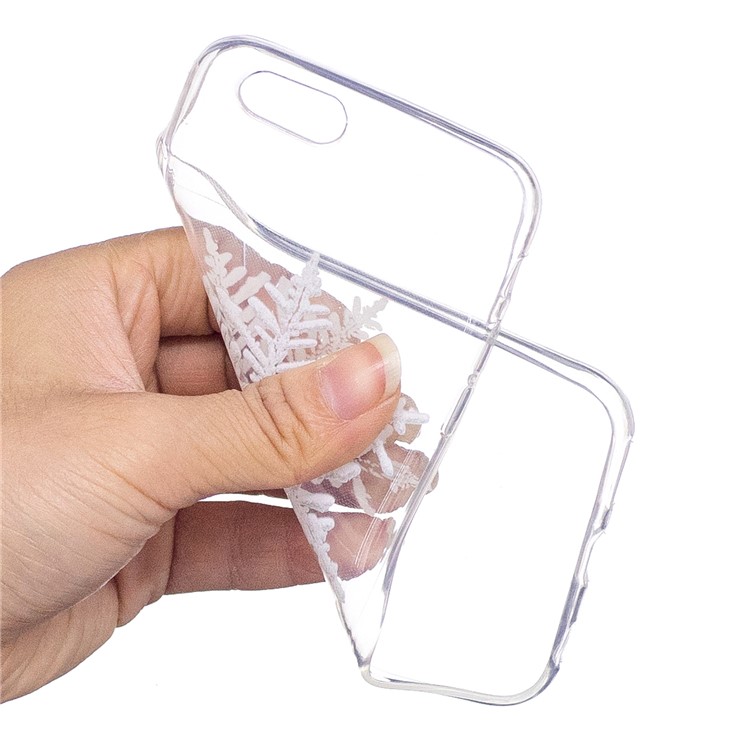 Christmas Pattern Printing Soft TPU Shell Case for 6s/6 - Snowflake-4