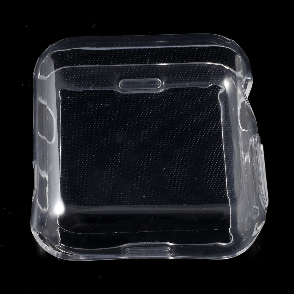 Clear TPU Protective Cover Case with Non-slip Inner for Apple Watch 38mm Series 3 2 1-4