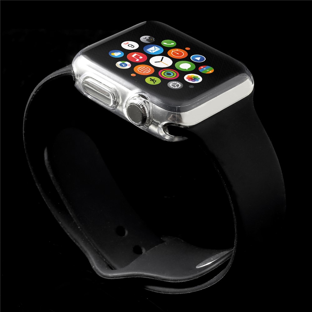Clear TPU Protective Cover Case with Non-slip Inner for Apple Watch 38mm Series 3 2 1-6