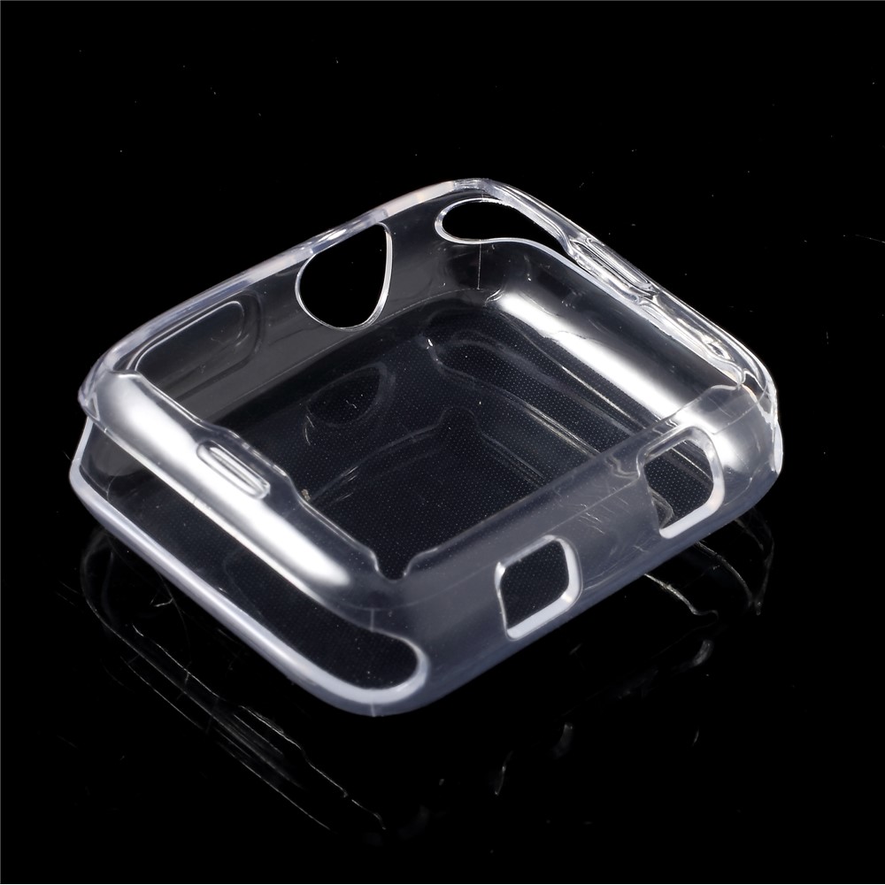 Transparent TPU Protective Case with Non-slip Inner for Apple Watch 42mm Series 3 2 1-6