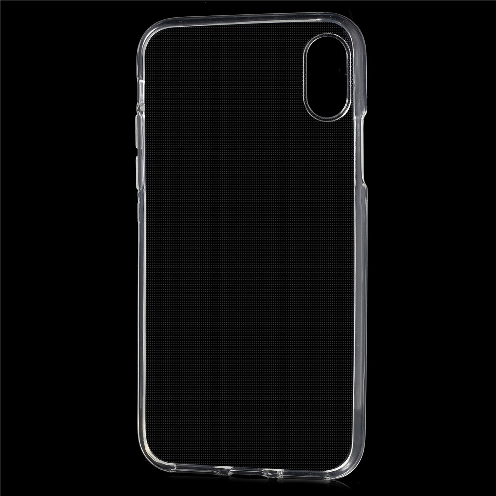 Transparent Soft TPU Back Phone Case Cover for iPhone X/10-4