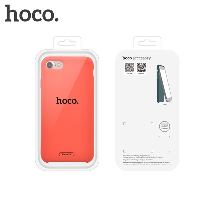 HOCO Pure Series Rubberized PC + Silicone Hybrid Cell Phone Case for iPhone 8 / 7 4.7 inch - Light Pink-5