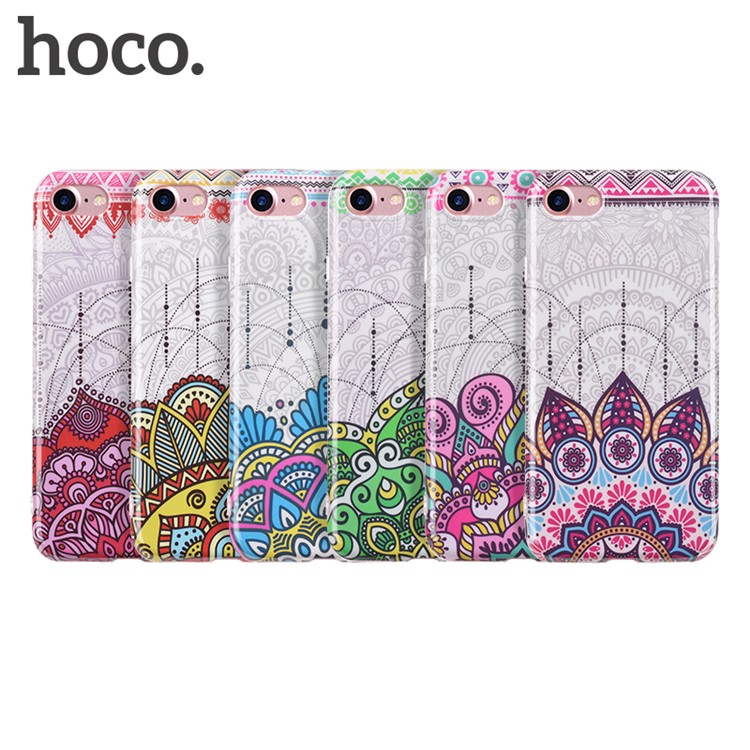 HOCO Doren Series Mandala Pattern IML TPU Phone Case for iPhone 8/7 - Red-2
