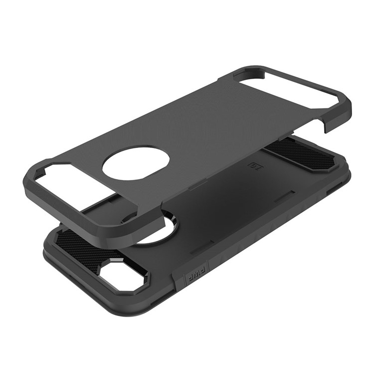 Carbon Fiber Texture PC + TPU Hybrid Back Case for iPhone 8 4.7 inch - Black-6