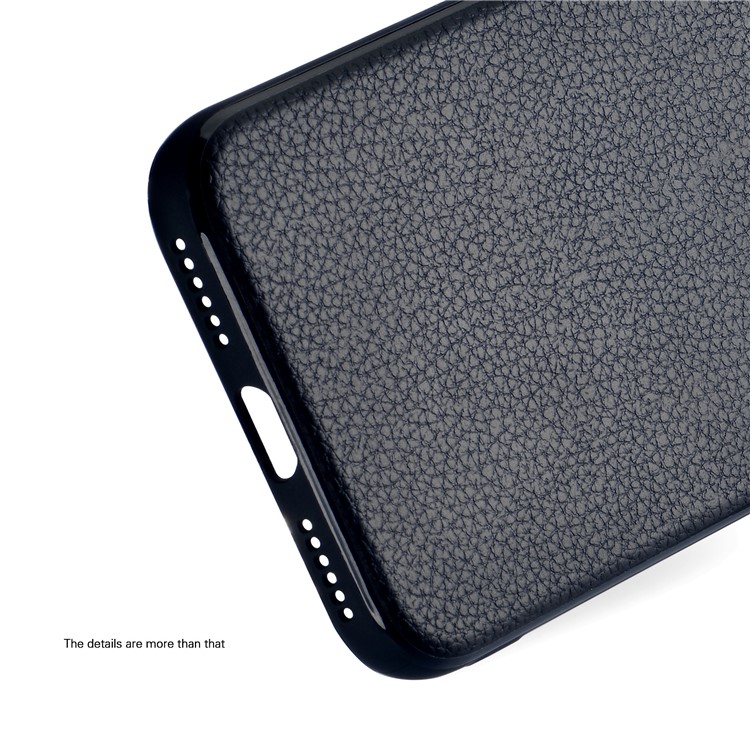 Leather Texture Brushed Soft TPU Case for iPhone 8 / 7 4.7 inch - Black-5