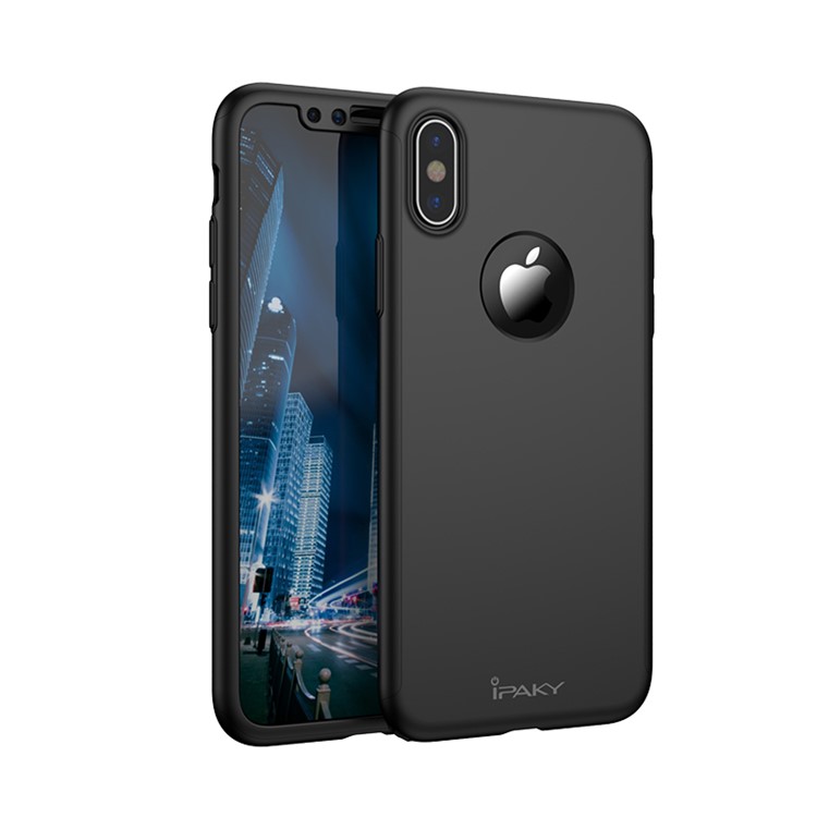 

IPAKY Полностью Защищенный Жесткий Пластиковый Корпус Для Iphone X / 10 - черный, iPhone X