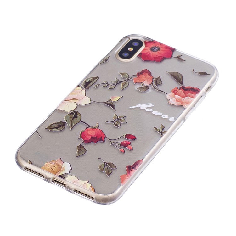 Musterdruck TPU Fall Für Iphone X - Vivid Blumen-2
