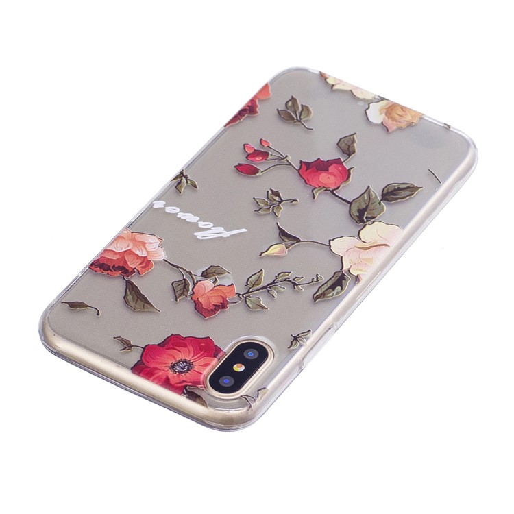 Musterdruck TPU Fall Für Iphone X - Vivid Blumen-3