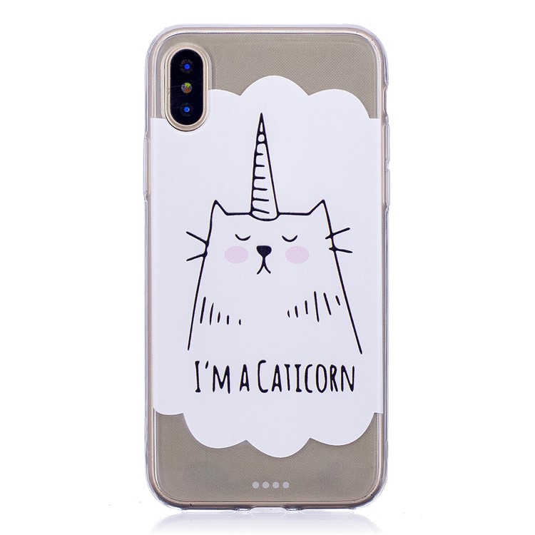Musterdruck TPU Handy Fall Für Iphone X - Cartoon-Muster-1