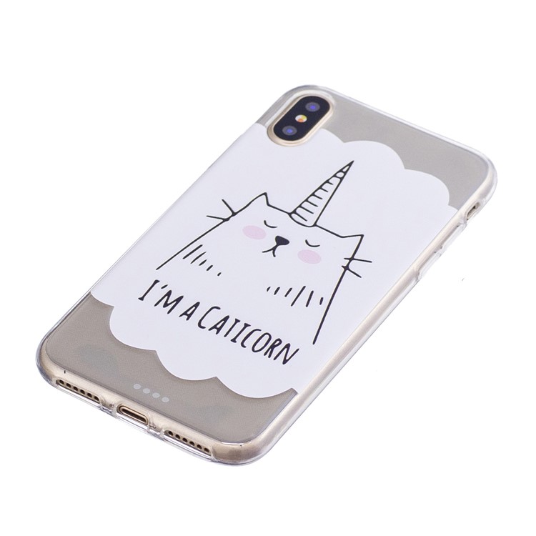 Musterdruck TPU Handy Fall Für Iphone X - Cartoon-Muster-2