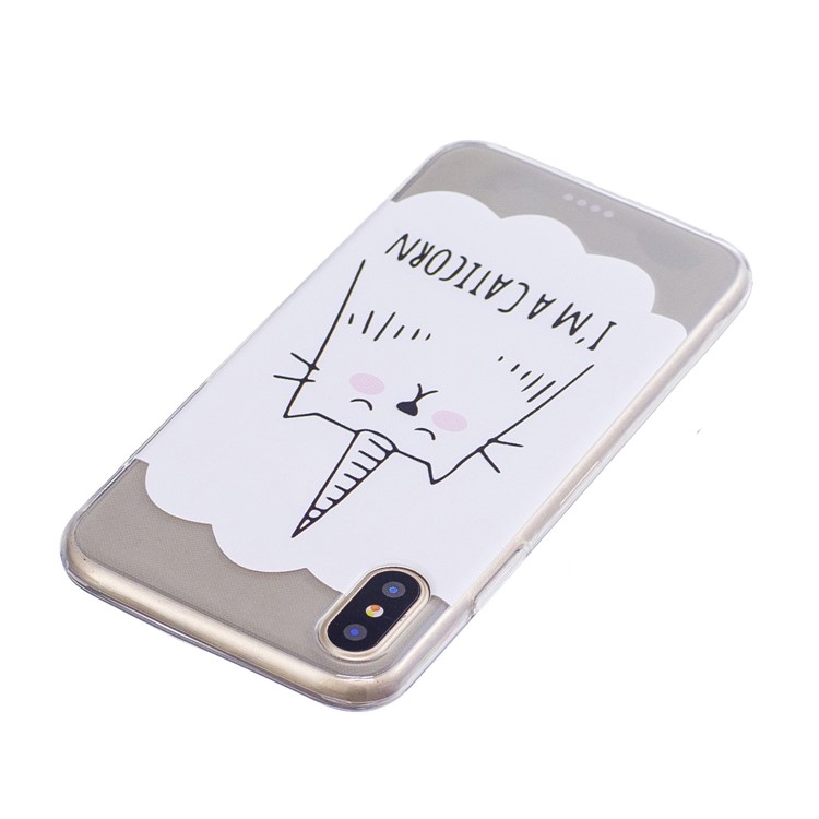 Musterdruck TPU Handy Fall Für Iphone X - Cartoon-Muster-3