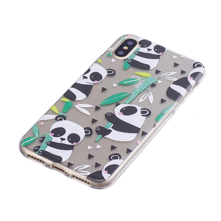 Musterdruck TPU Schutzhülle Für Das IPhone X - Panda-Muster-2