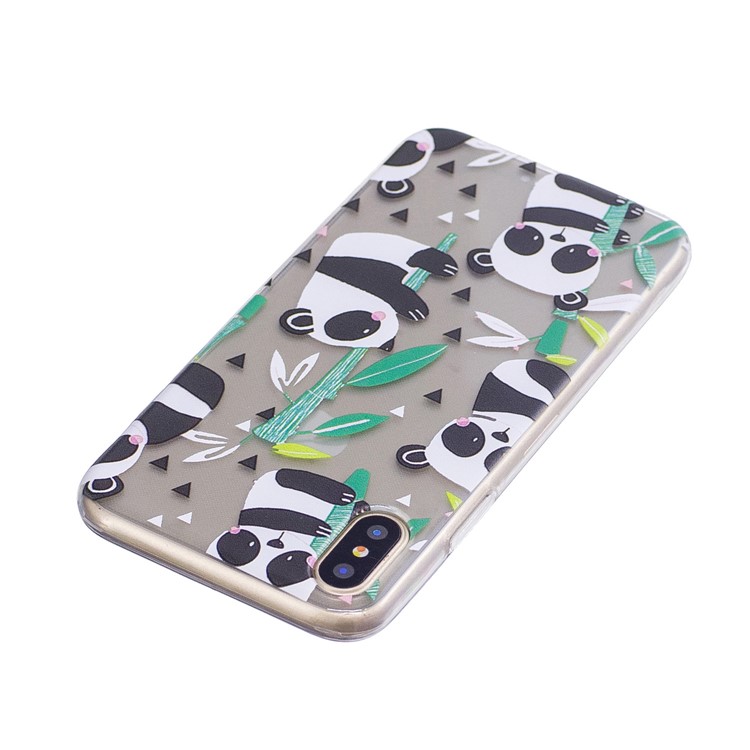 Musterdruck TPU Schutzhülle Für Das IPhone X - Panda-Muster-3