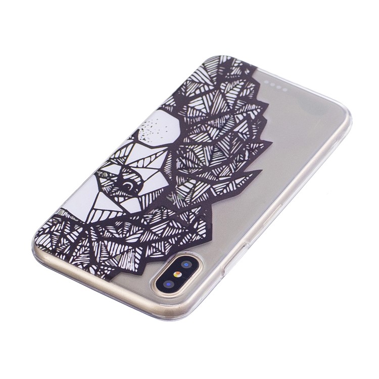 Musterdruck TPU Gel Abdeckungsfall Für Iphone X - Tierschutz Patten-3
