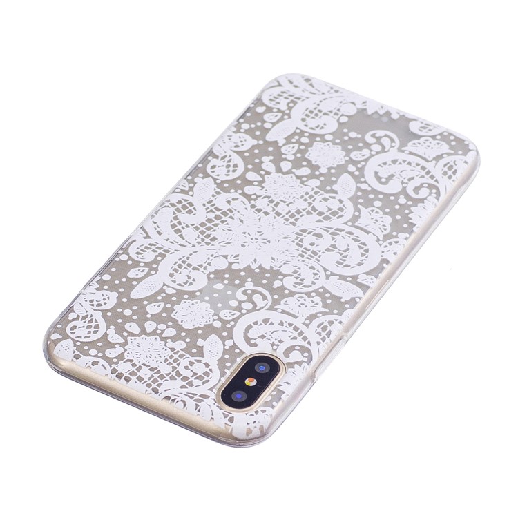 Muster Drucken TPU Fall Zubehör Für IPhone X - Blumenmuster-3