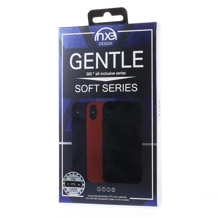 NXE for iPhone X (Ten) Soft Slim TPU Mobile Cover - Red-4