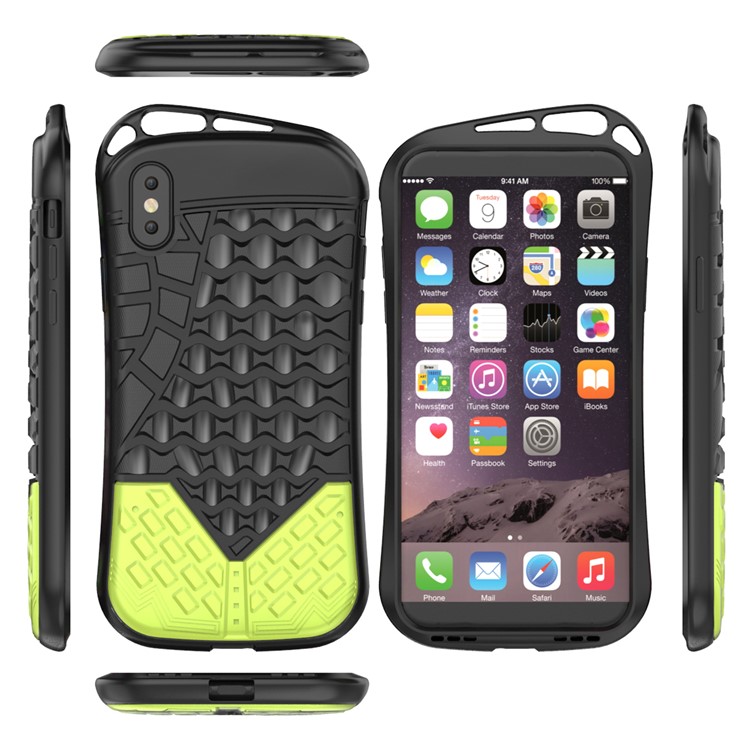Sports Shoe Sole Texture Soft TPU Case for iPhone X - Black-13
