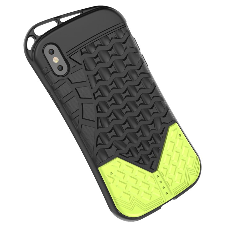 Sports Shoe Sole Texture Soft TPU Case for iPhone X - Black-14